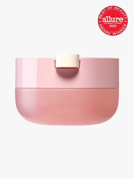 LANEIGE Bouncy & Firm Lip Treatment in branded pink packaging on light gray background with red Allure Best of Beauty seal in the top right corner